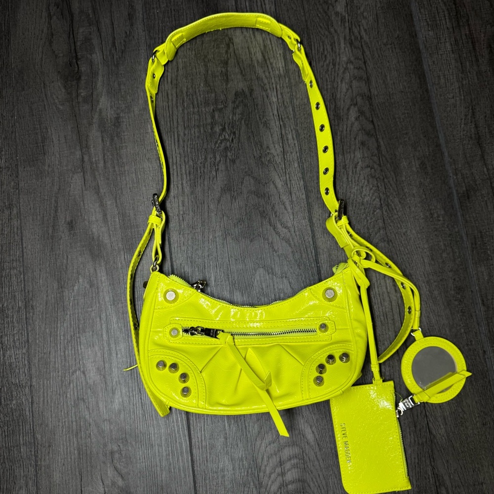 Steve Madden Neon Yellow Shoulder Bag